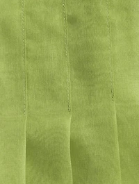 The Tudi Pleated Organza Midi Skirt