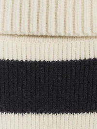The Franklin Stripe Jacquard Polo Sweater