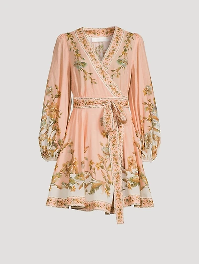 Chintz Wrap Mini Dress