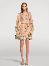 Chintz Wrap Mini Dress