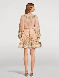 Chintz Wrap Mini Dress