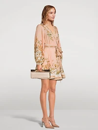 Chintz Wrap Mini Dress
