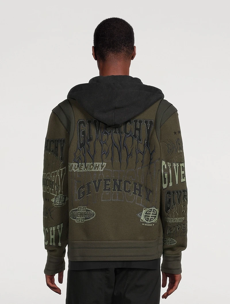 Wool Bomber Jacket With Hood