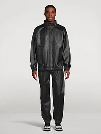 4G Leather Track Jacket