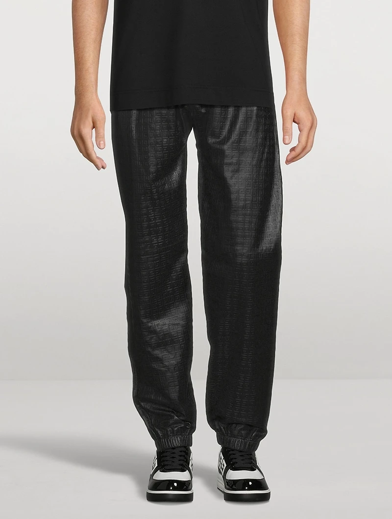 4G Leather Jogger Pants