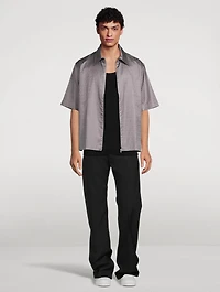 4G Jacquard Zip Boxy Shirt