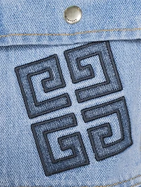 4G Embroidered Denim Shirt