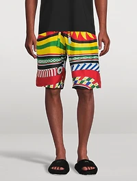 Silk Shorts Carretto Print