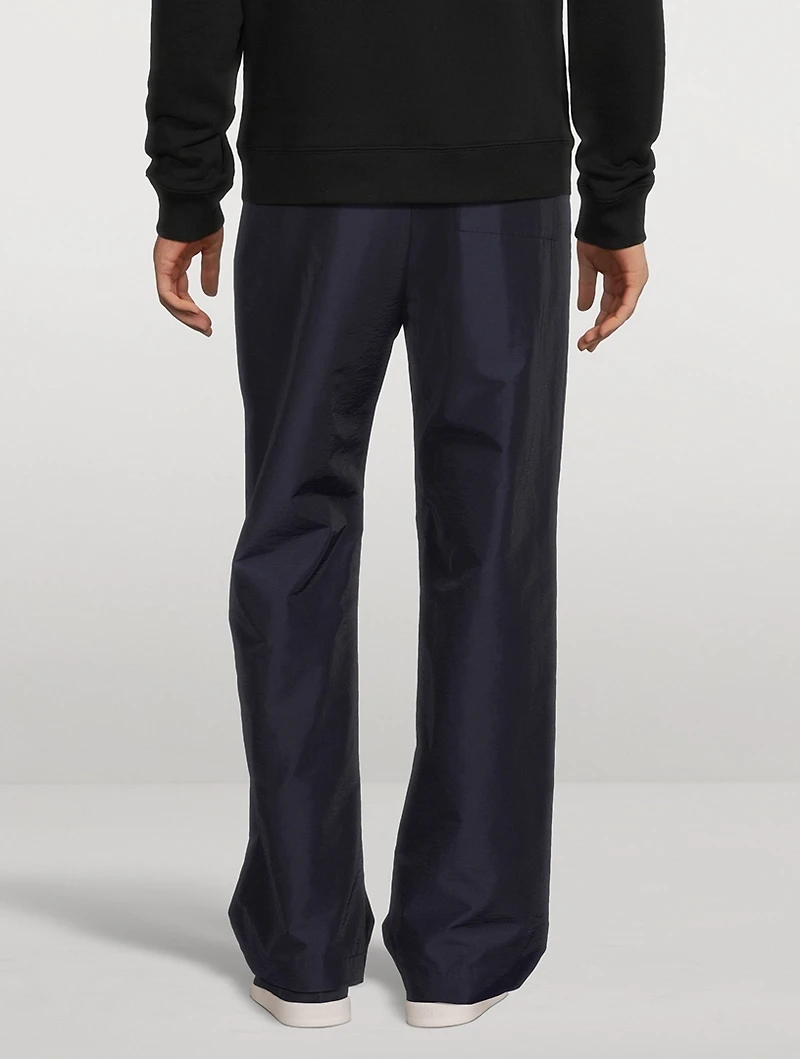Wool-Blend Drawstring Pants