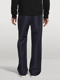 Wool-Blend Drawstring Pants
