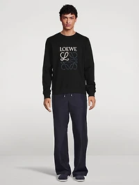 Wool-Blend Drawstring Pants