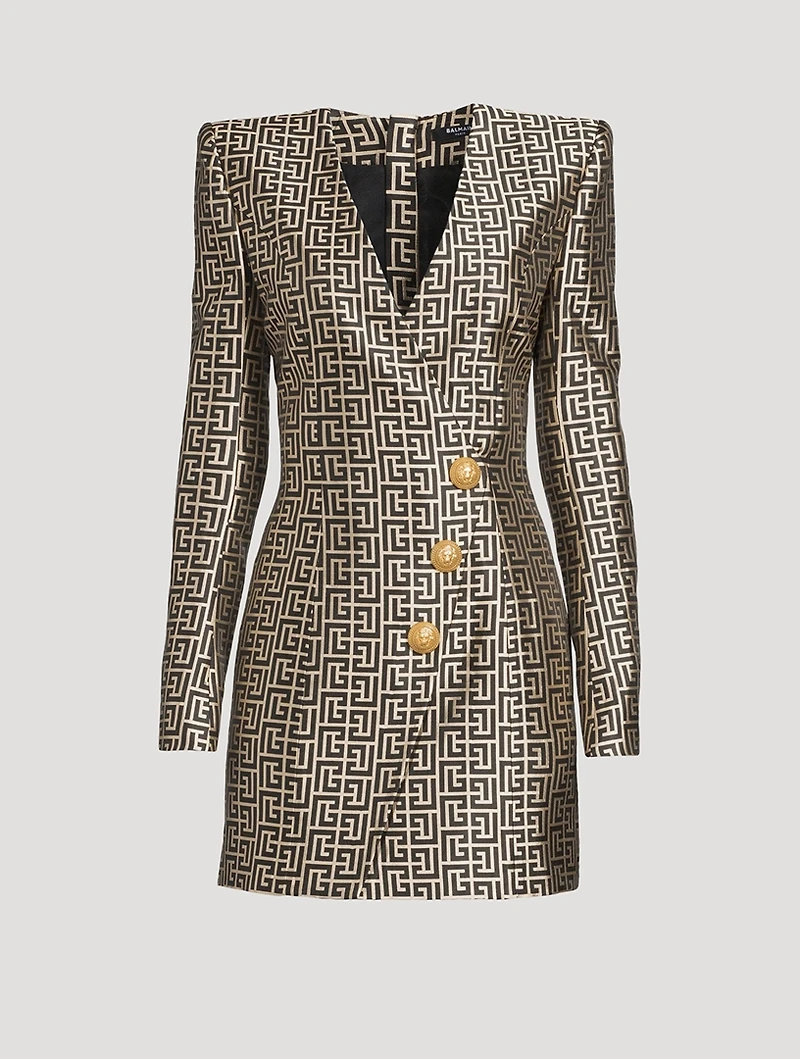 Monogram Jacquard Mini Dress