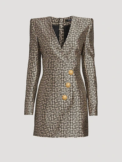 Monogram Jacquard Mini Dress