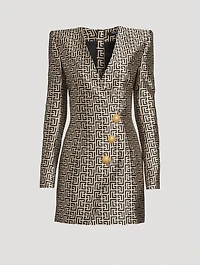Monogram Jacquard Mini Dress