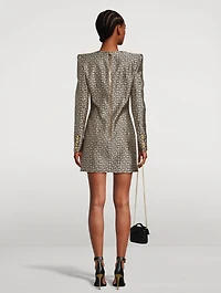 Monogram Jacquard Mini Dress