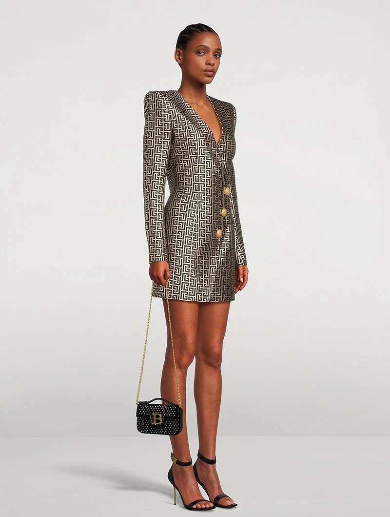 Monogram Jacquard Mini Dress