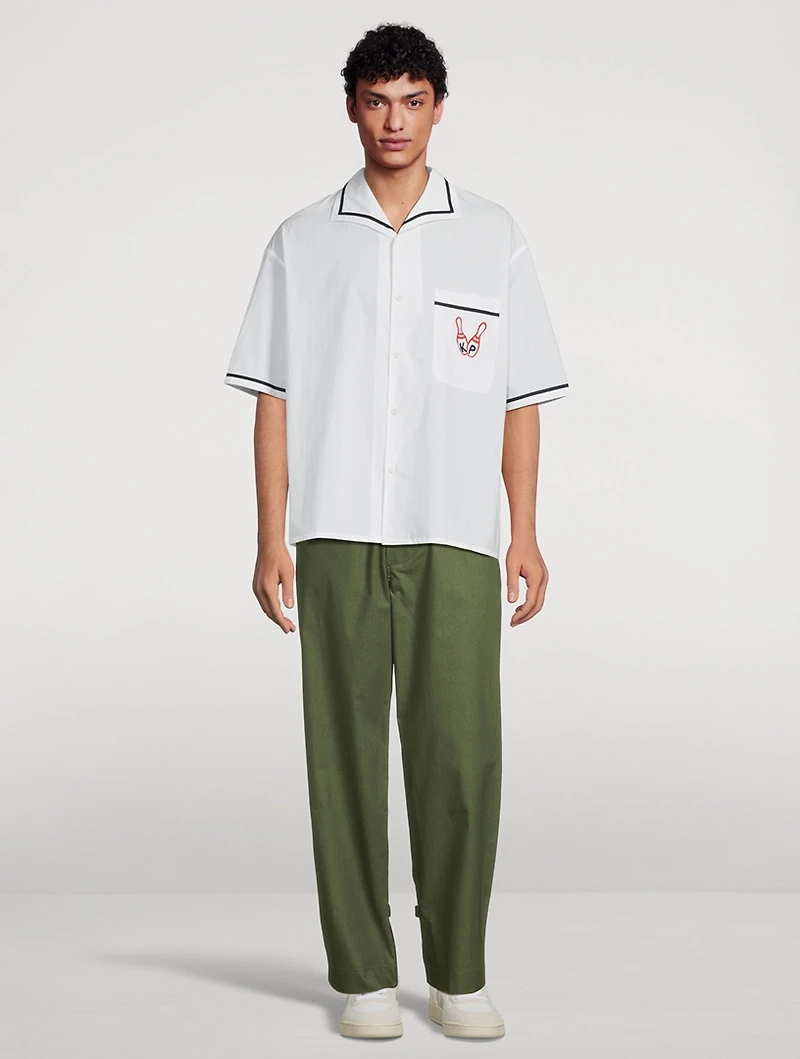Oversized Straight-Leg Pants