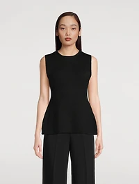 Compact Knit Contour Top