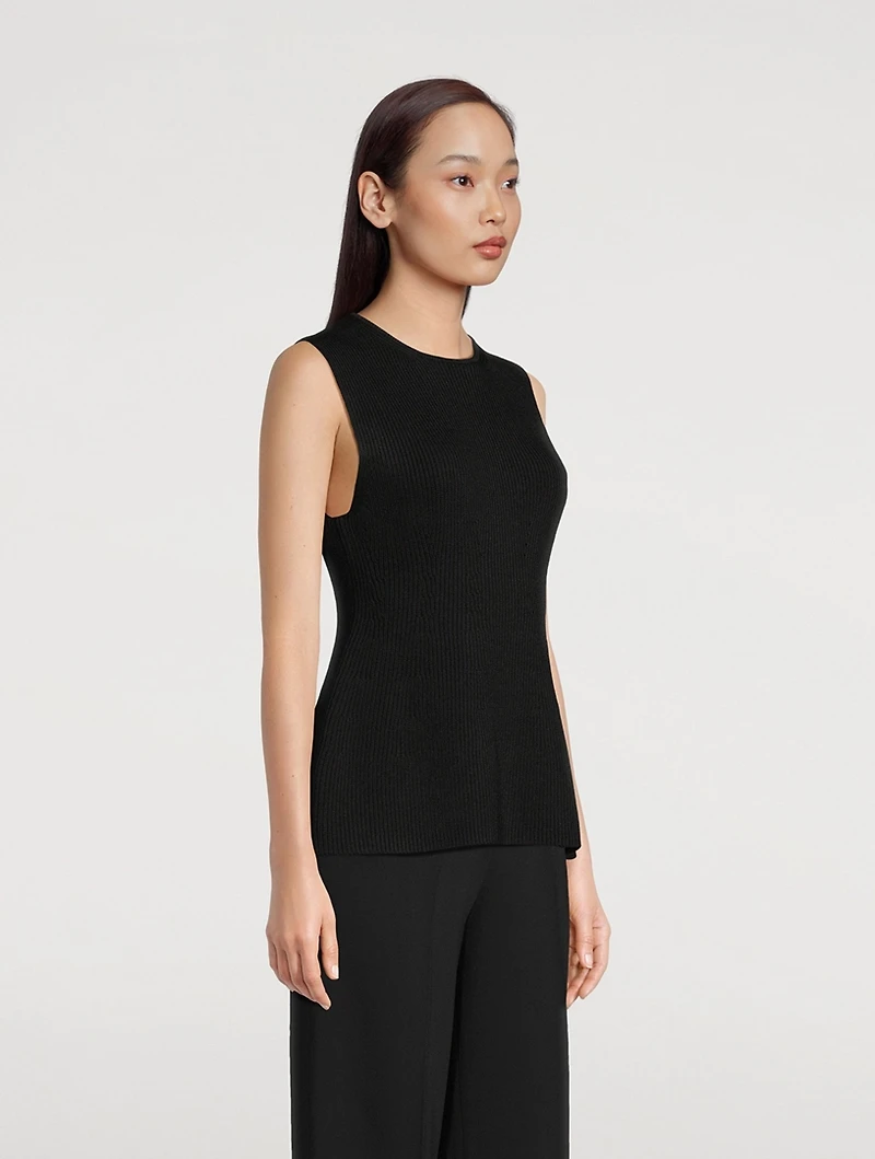 Compact Knit Contour Top