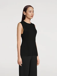 Compact Knit Contour Top