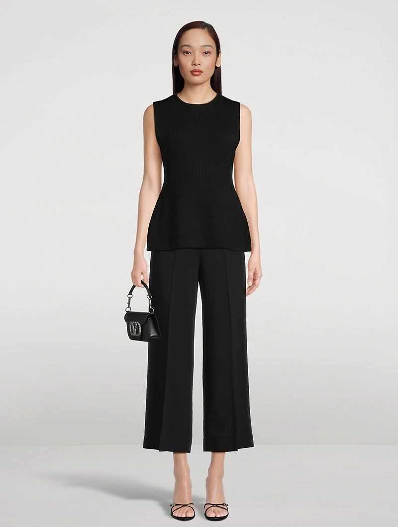 Compact Knit Contour Top
