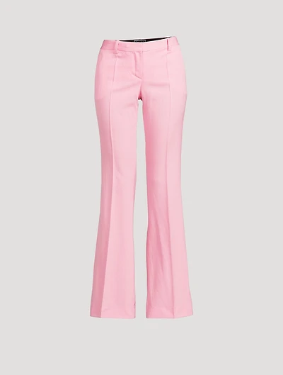 Flared Wool Trousers