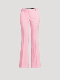 Flared Wool Trousers