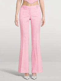 Flared Wool Trousers