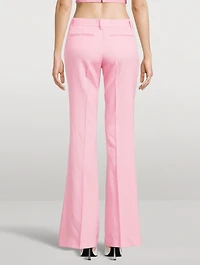 Flared Wool Trousers