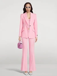 Flared Wool Trousers