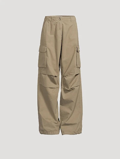 Wide-Leg Cargo Pants