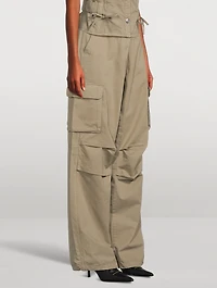 Wide-Leg Cargo Pants
