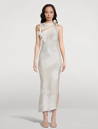 Asymmetric Flower Gown
