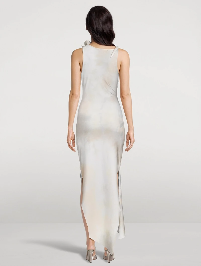 Asymmetric Flower Gown