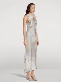 Asymmetric Flower Gown