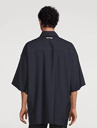 Tropical Wool Short-Sleeve Shirt