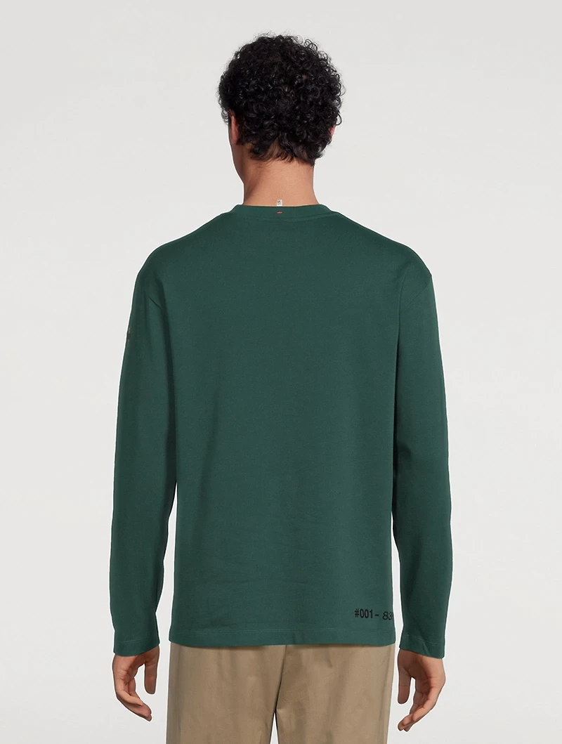 Cotton Logo Long-Sleeve T-Shirt