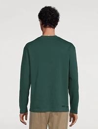 Cotton Logo Long-Sleeve T-Shirt
