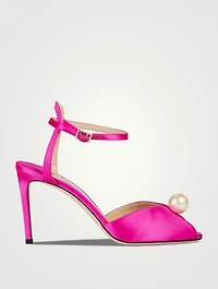 Sacora 85 Satin Heeled Sandals