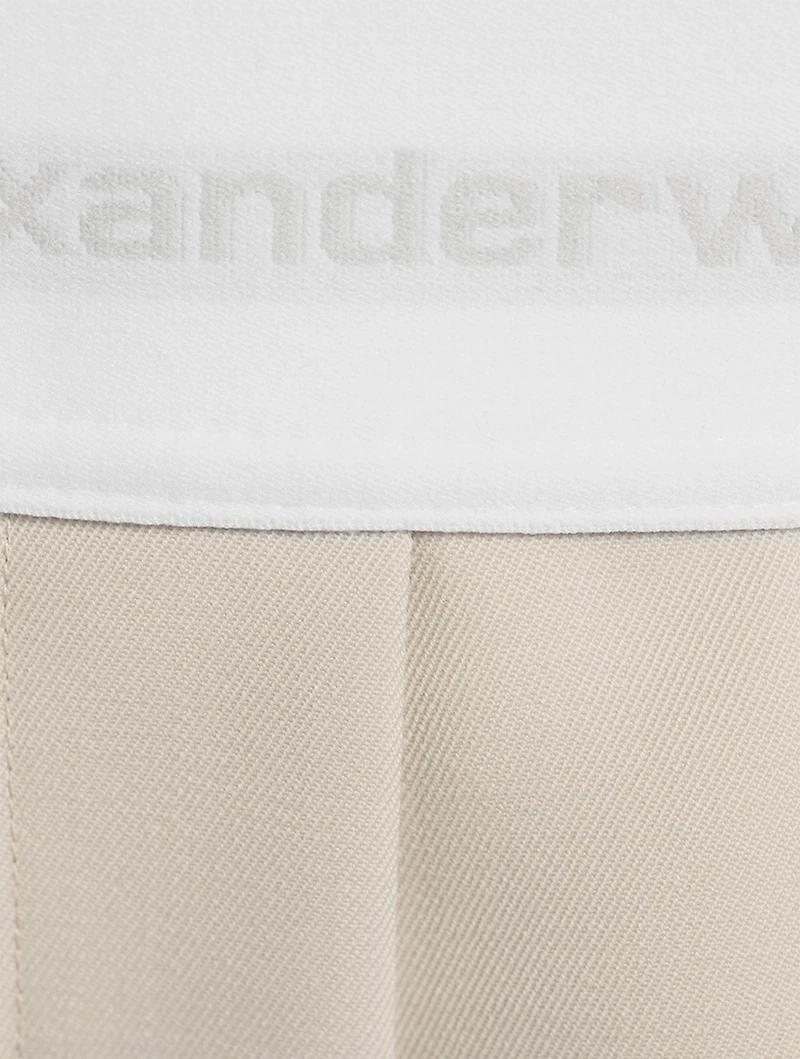 Wool Pleated Shorts