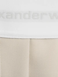 Wool Pleated Shorts