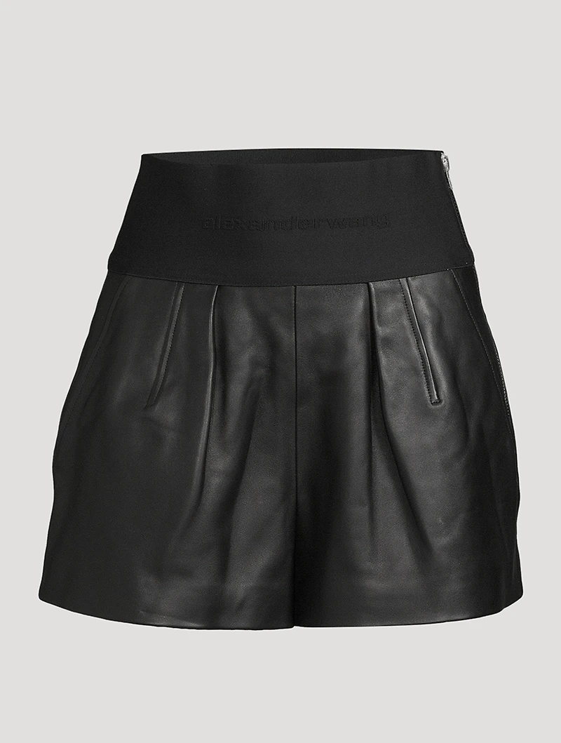 Leather Safari Shorts