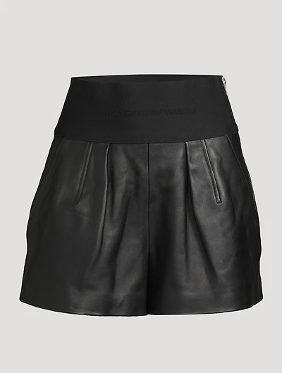 Leather Safari Shorts