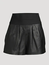 Leather Safari Shorts