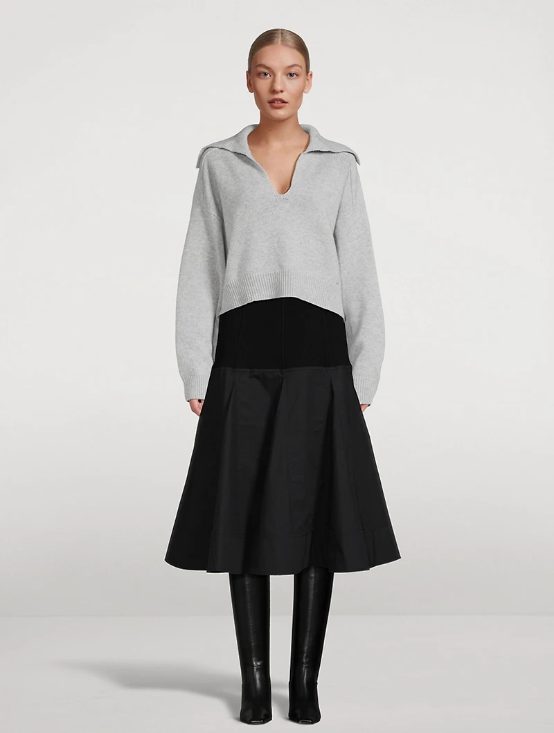 Aksi Wool And Cashmere Polo Sweater