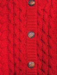 Kuma Cable-Knit Wool And Cashmere Cardigan