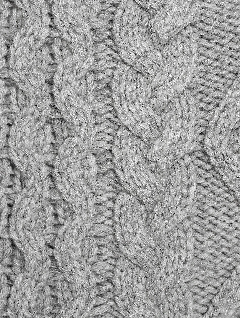 Liia Cable-Knit Wool And Cashmere Bib