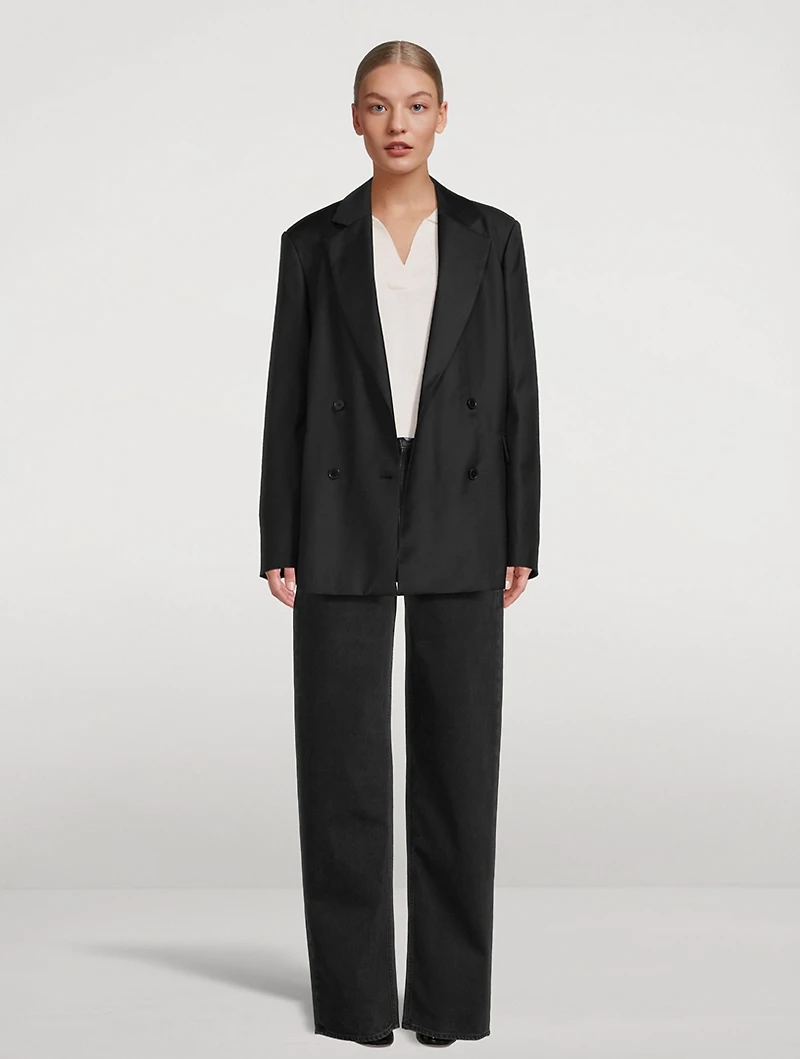 Donau Double-Breasted Wool Blazer