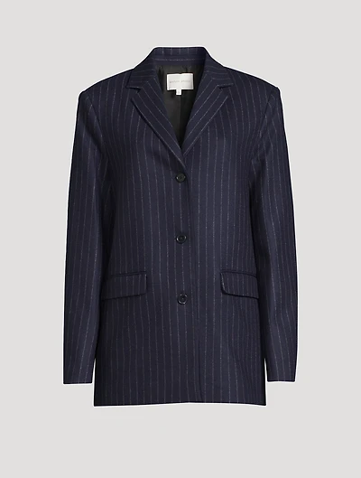 Senja Blazer Pinstripe Print