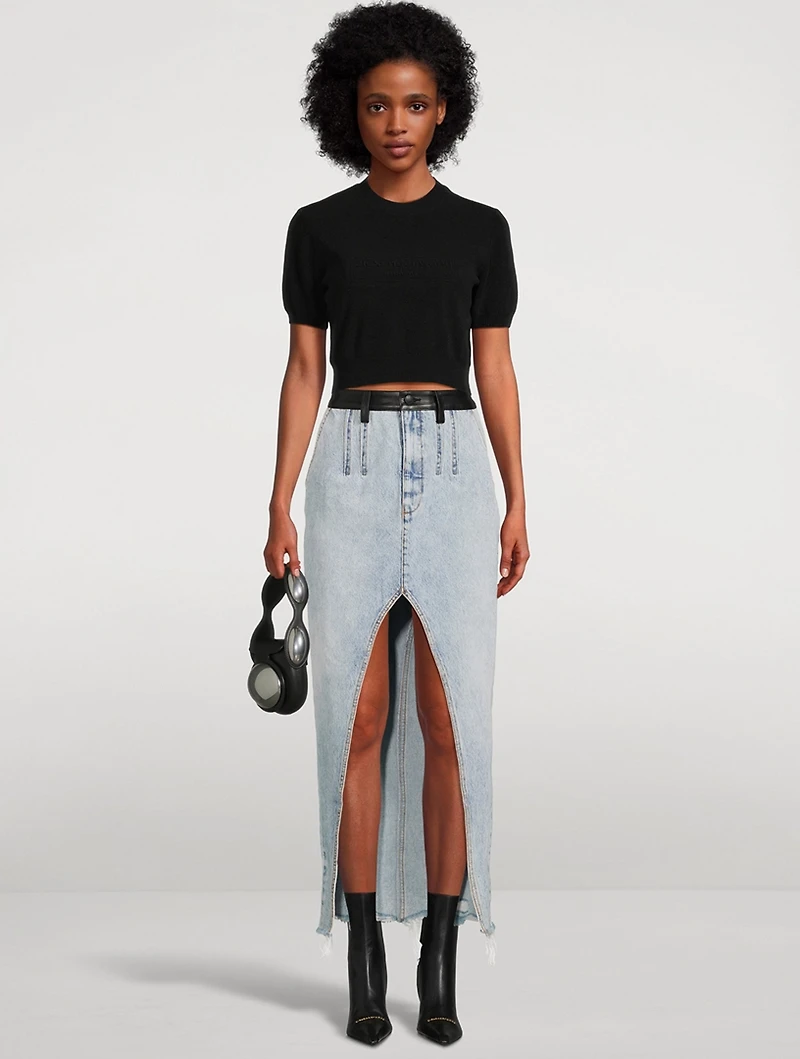 Ribbed Chenille Short-Sleeve Sweater